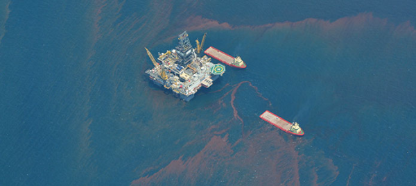 Oil from the Deepwater Horizon spill in the Gulf of Mexico in April 2010 