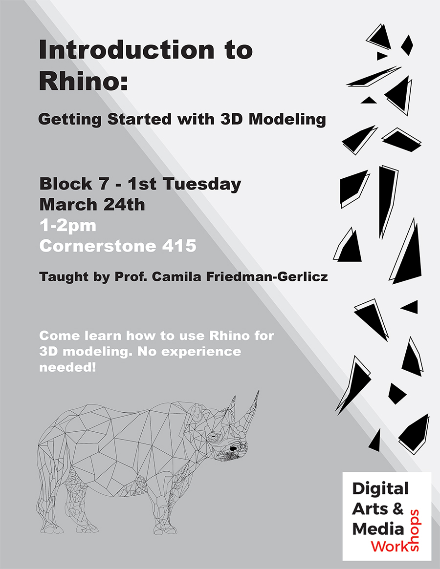 Poster for Block 7 Rhino workshop
