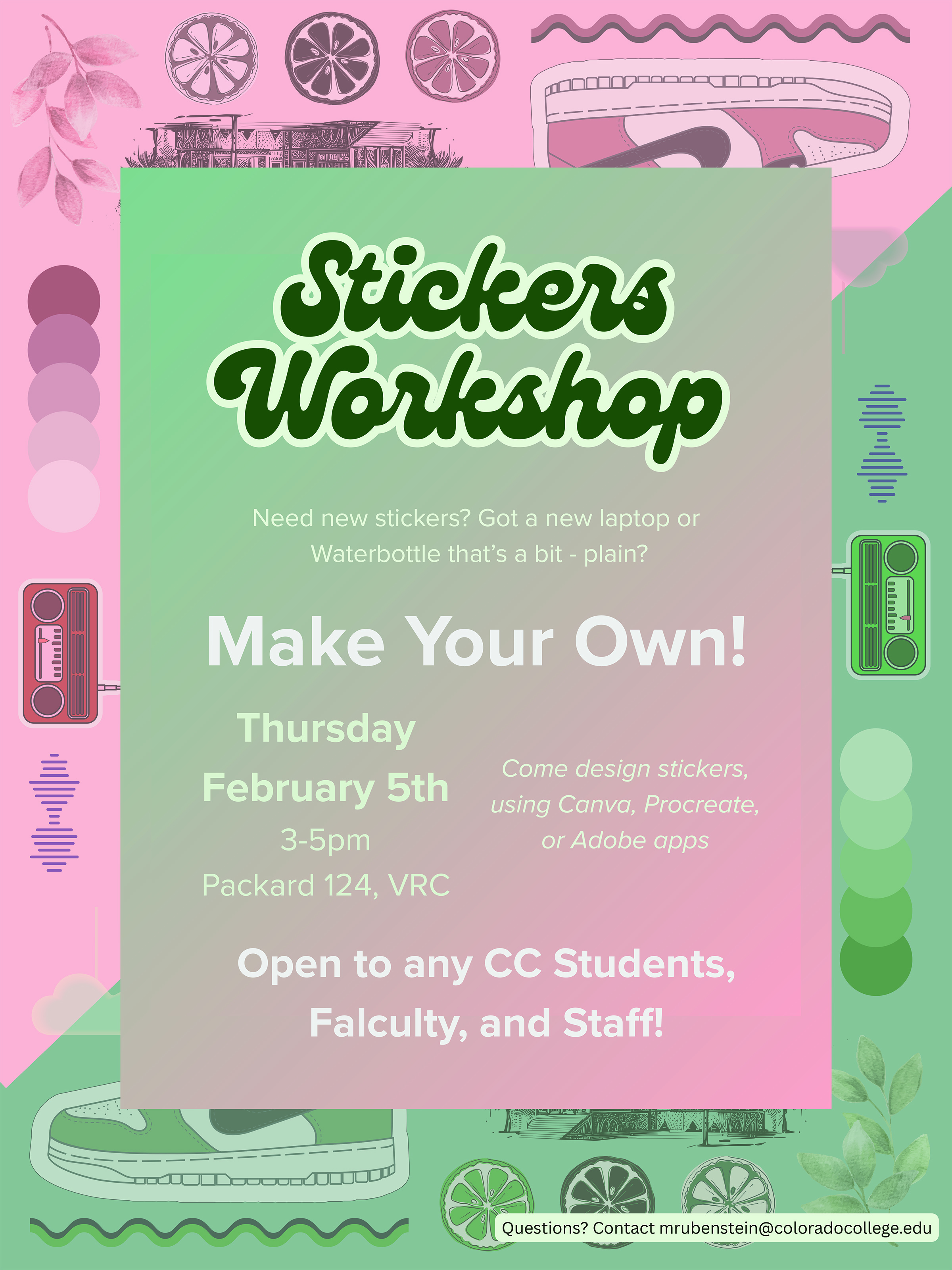 Block 5 Stickers Workshop Poster