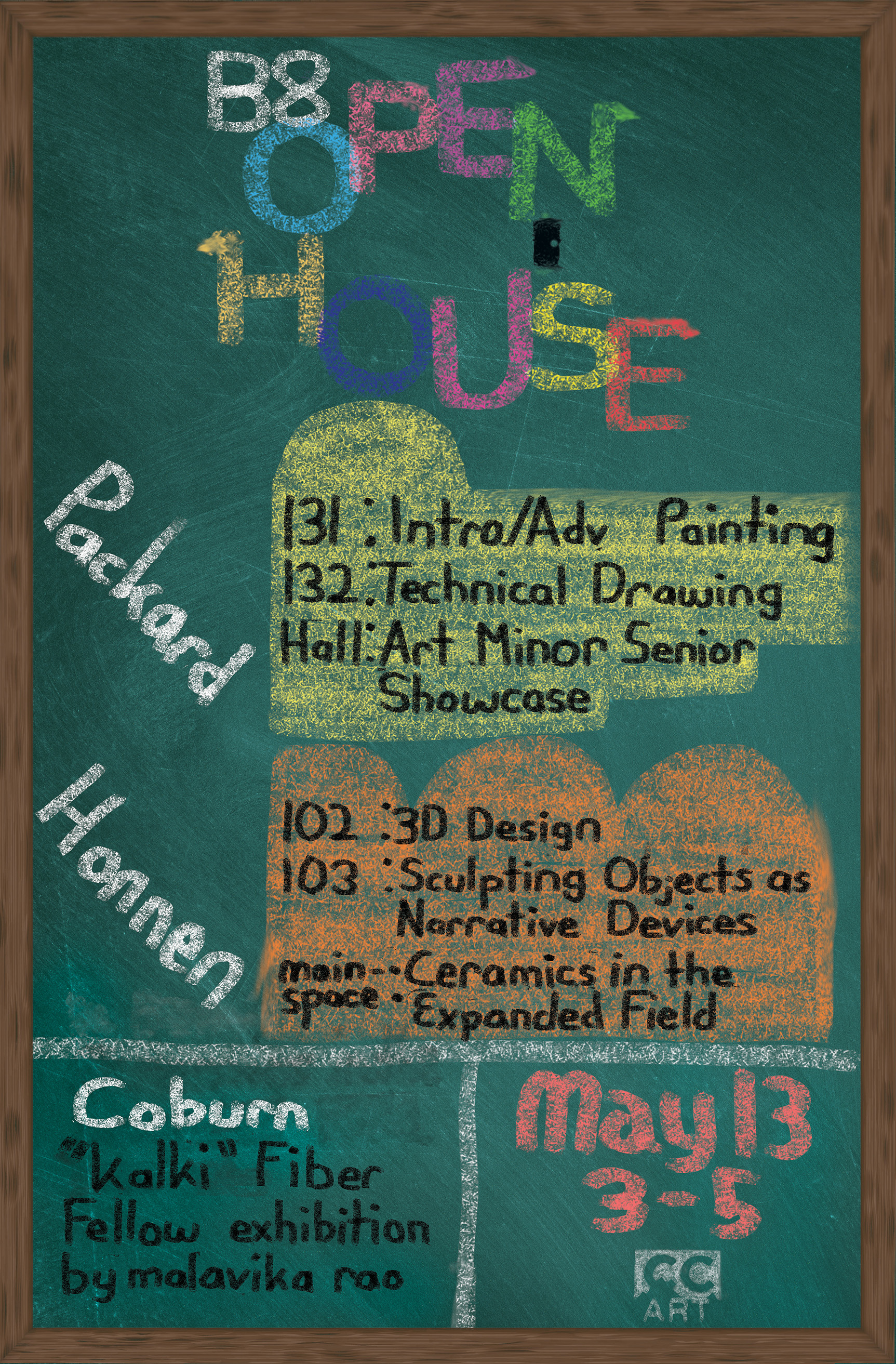 poster for block 8 open house