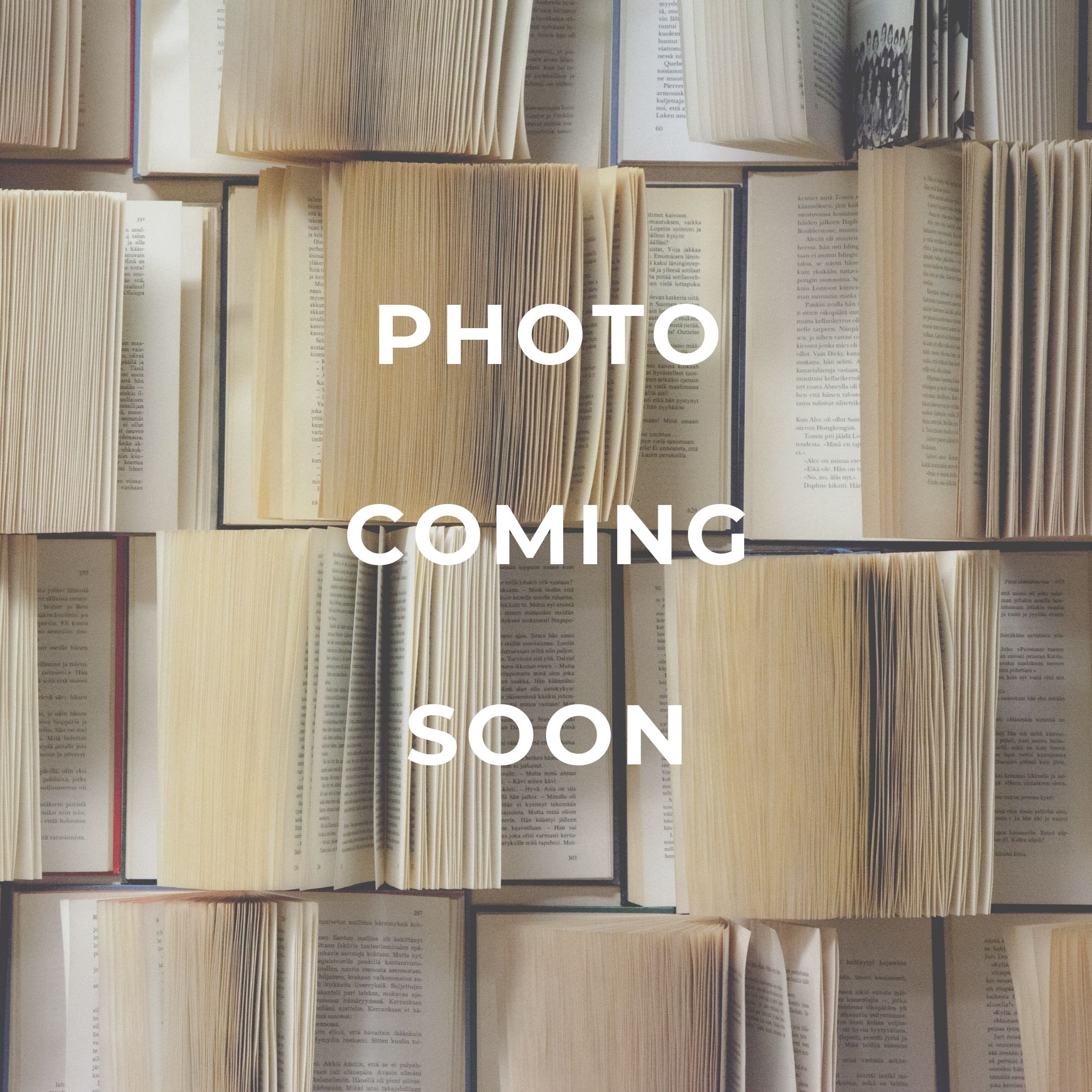 photo of books in bookshelf with words 'photo coming soon'