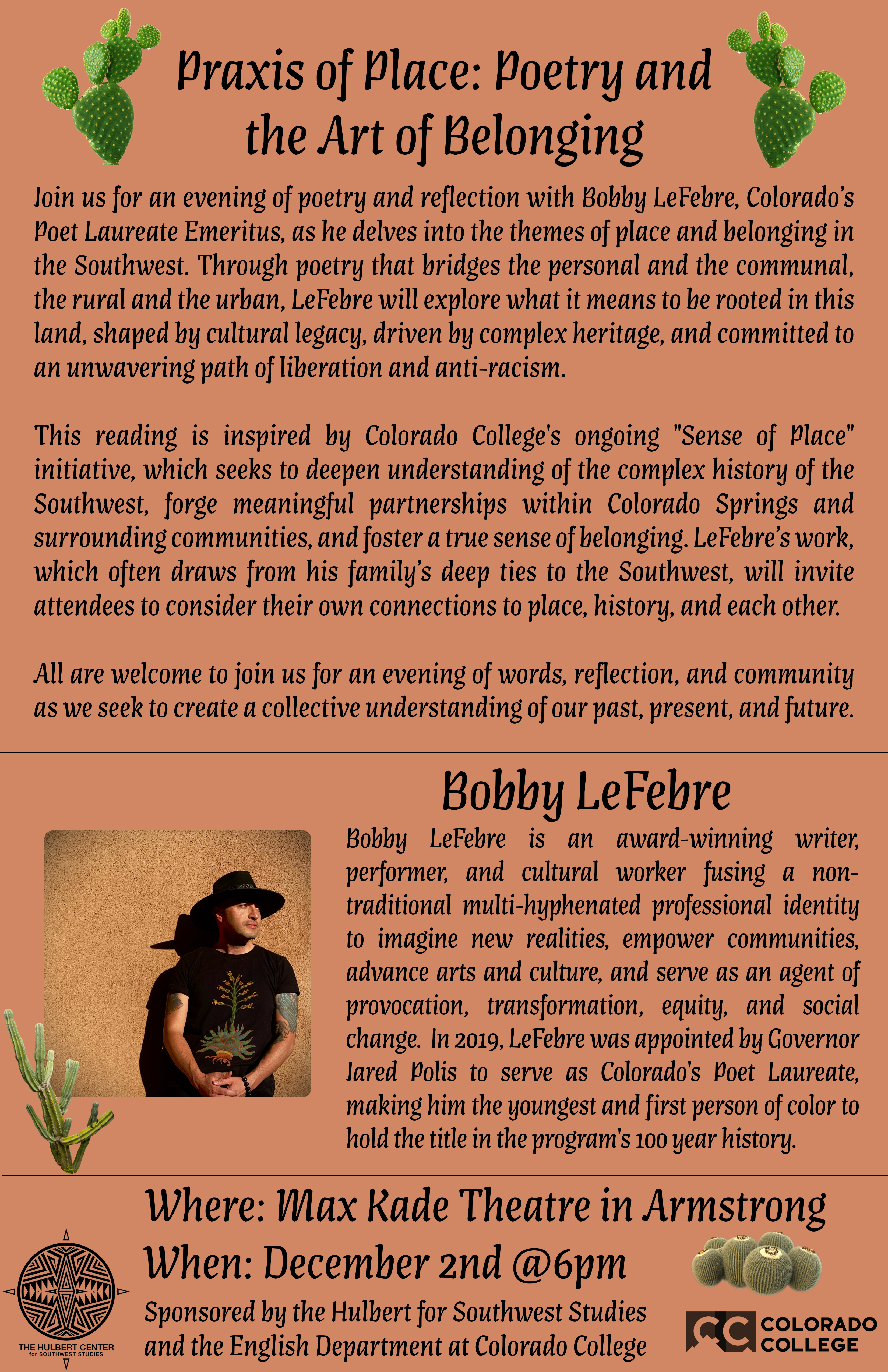 Flyer for bobby lefebre event