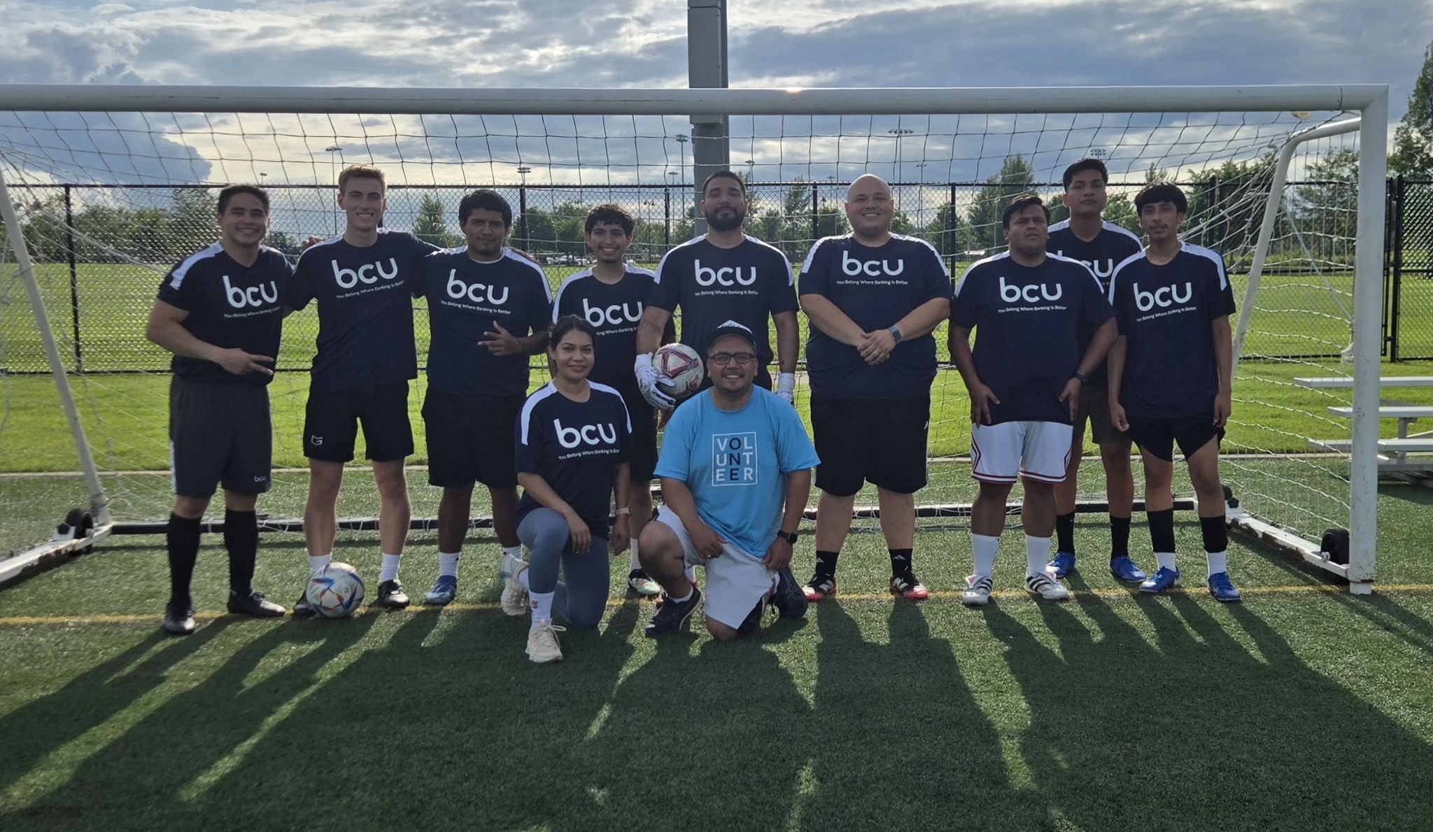 As an intern on the Corporate Relations and Business Development team at Baxter Credit Union, Jack Saccaro ’26 supported different community events designed to engage company partners and the community. These events included leading educational sessions, playing in community sports tournaments, and hosting table events.  Photo taken in July 2025 and provided by Saccaro.