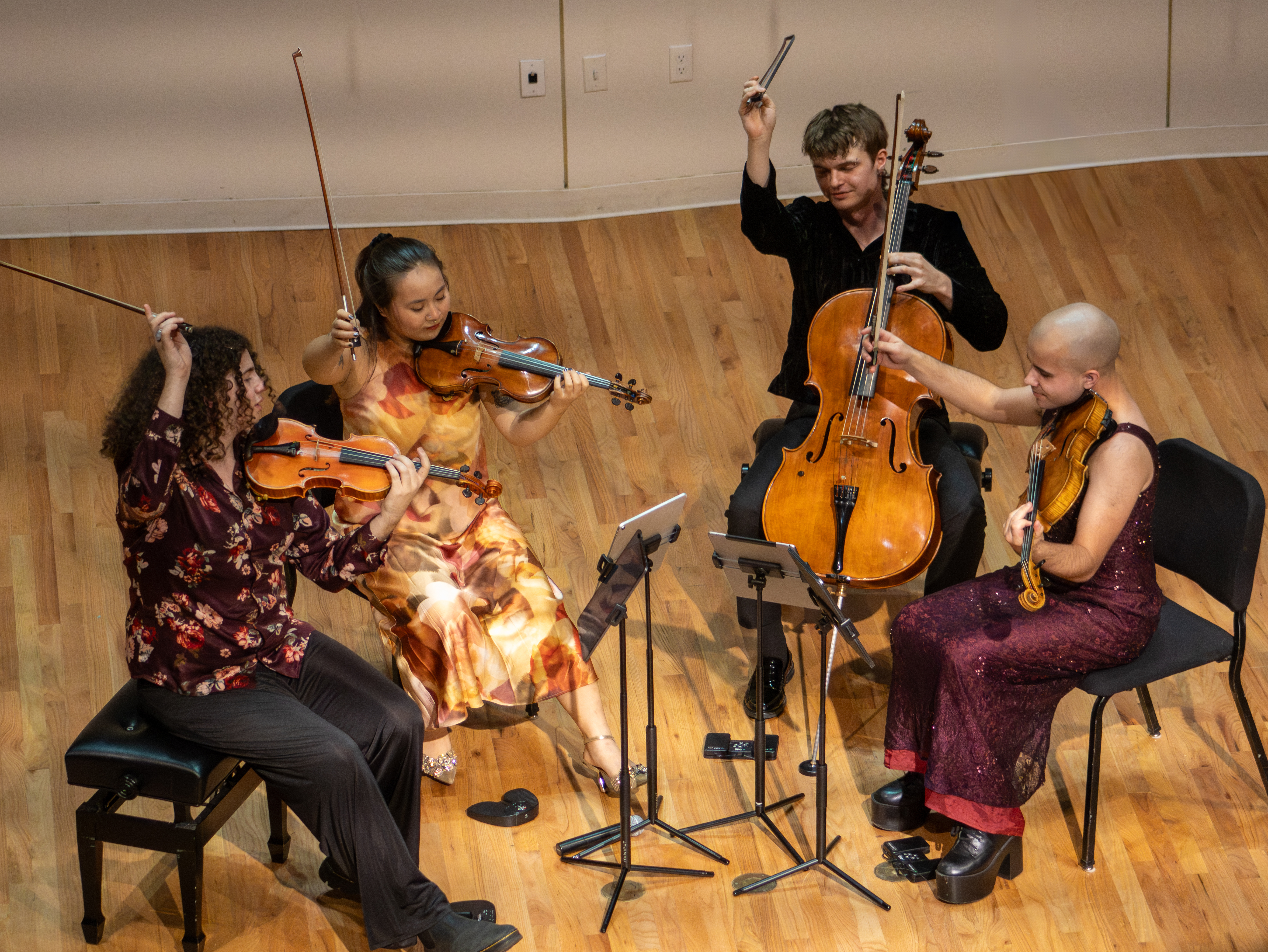 Poiesis Quartet wows students, audience at CC