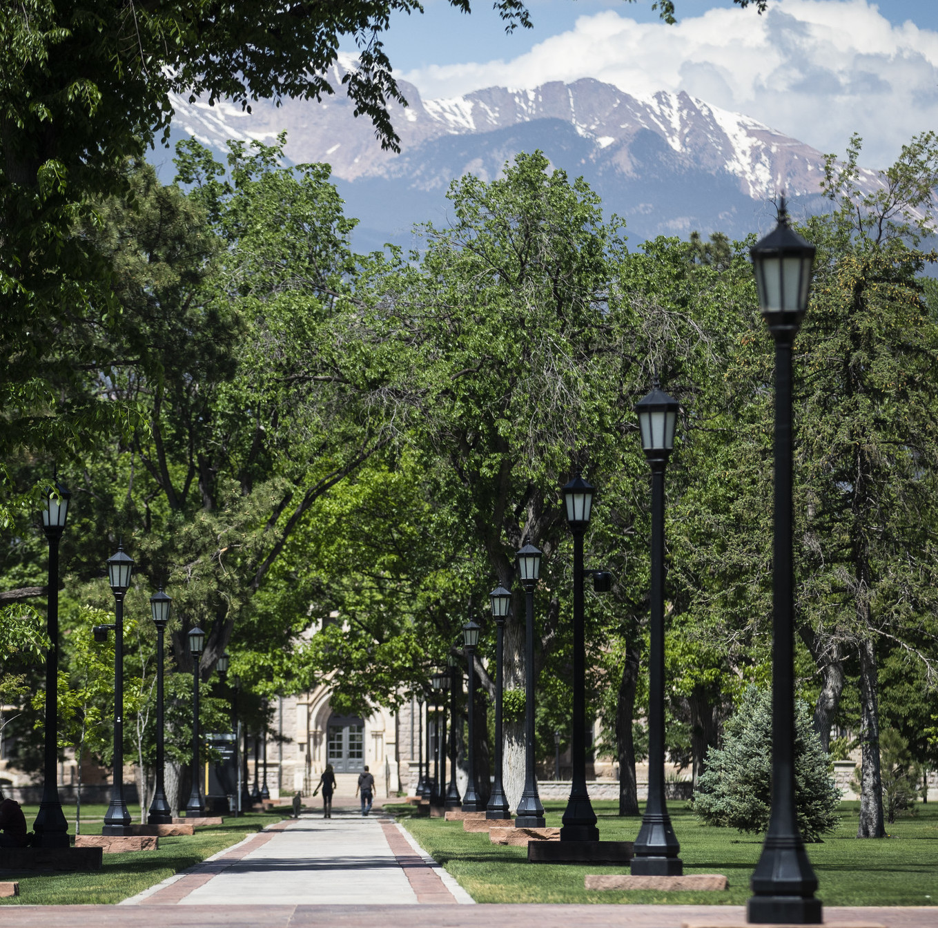 Colorado College campus in Colorado Springs, CO.