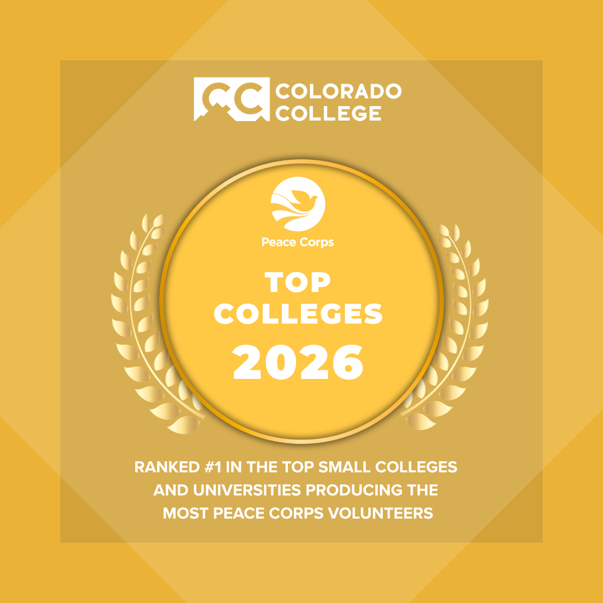 CC Leads the Pack of Top Peace Corps Volunteer-Producing Small Colleges