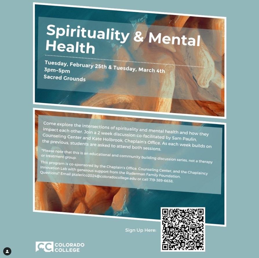 Spirituality and Mental Health flyer