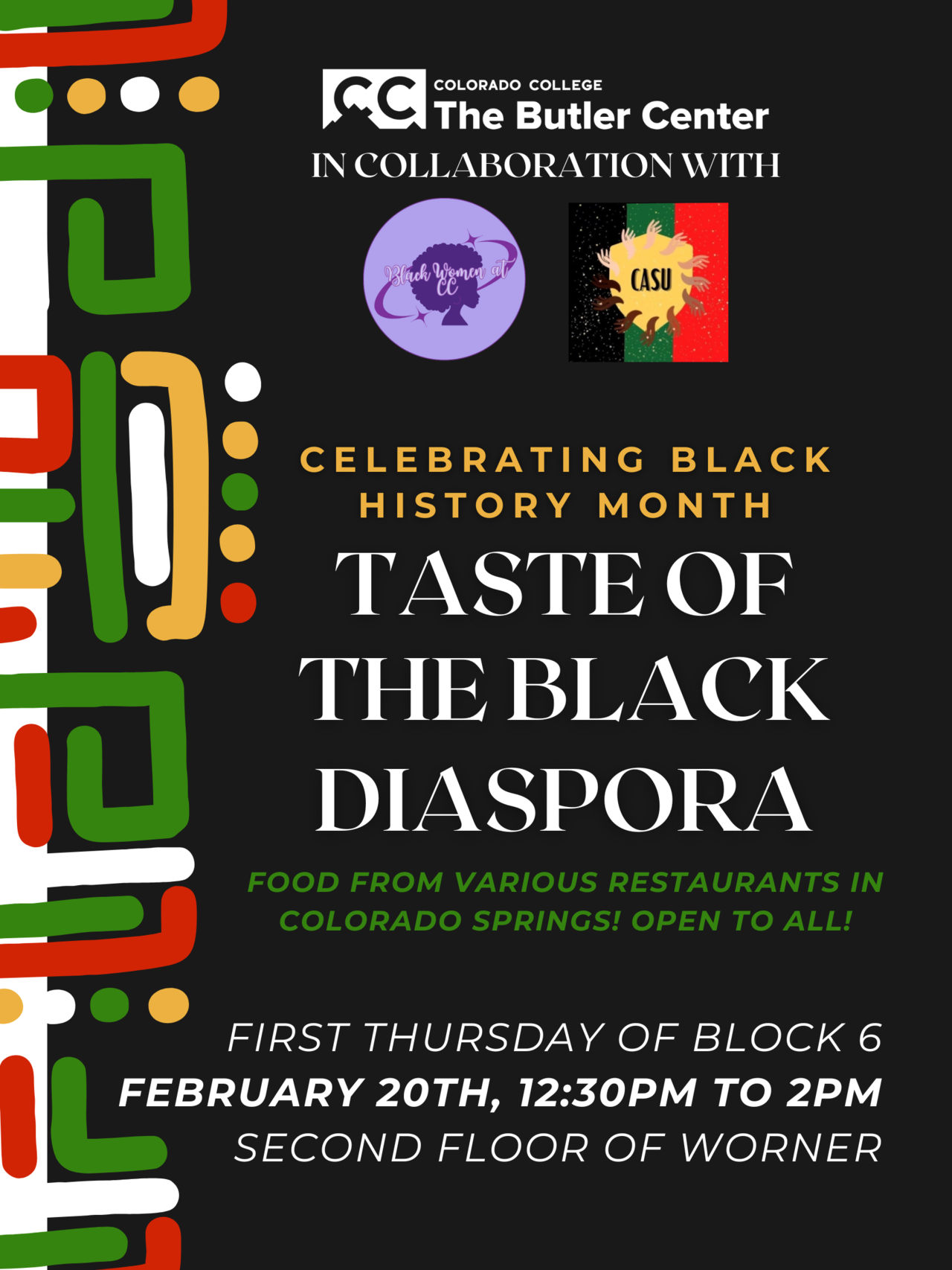 Taste of the black diaspora flyer