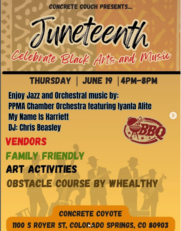 Concrete Couch Juneteenth Flyer 