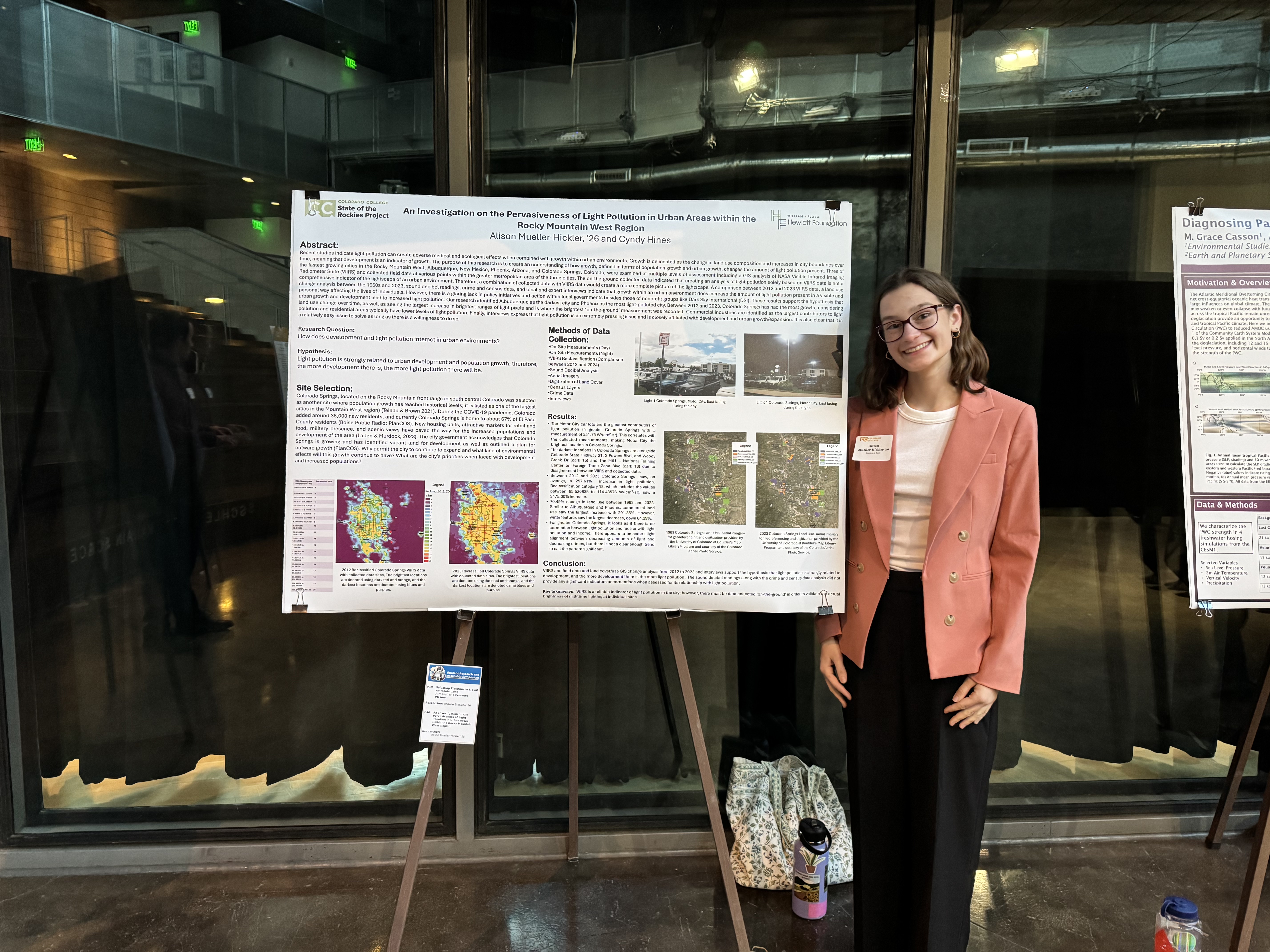 Alison presenting her research project at SCORE in February 2025
