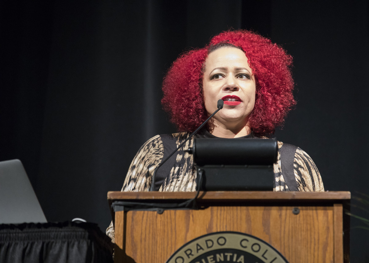 Investigative journalist Nikole Hannah-Jones speaks on the segregation in the education system during First Monday.
