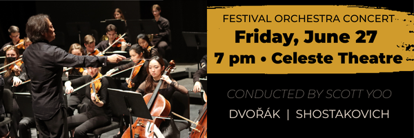 Festival Orchestra Concert, 7 p.m. Friday, June 27, Celeste Theatre