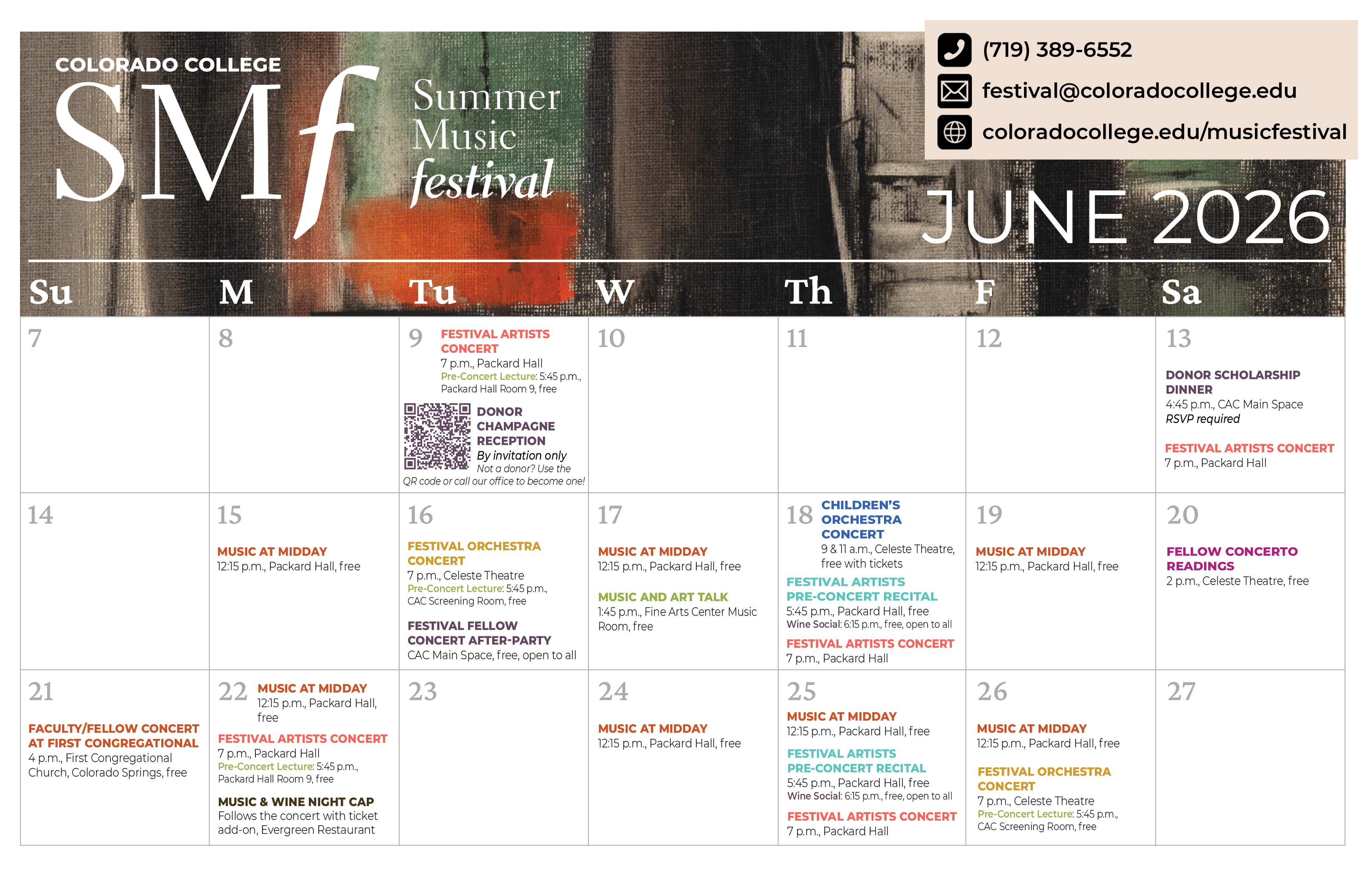 June 2026 calendar with all 2026 CC SMF events.