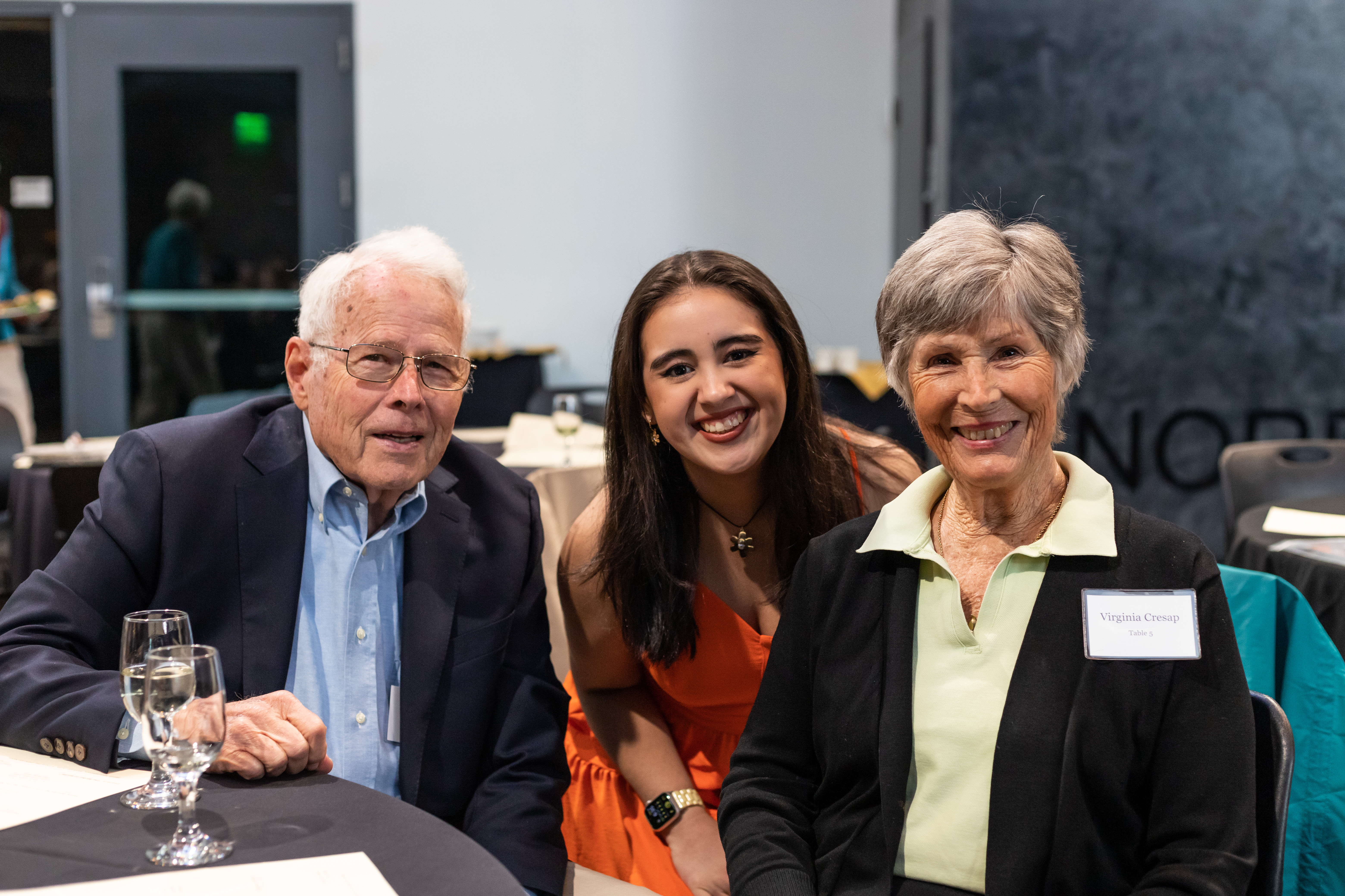 Guy and Virginia Cresap with Fellow Sophia Molina <span class="cc-gallery-credit">[Sienna Busby]</span>